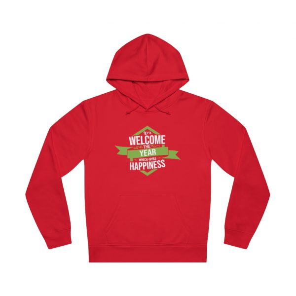 Lets Welcome The Year Which Gives Happiness Red Hoodie