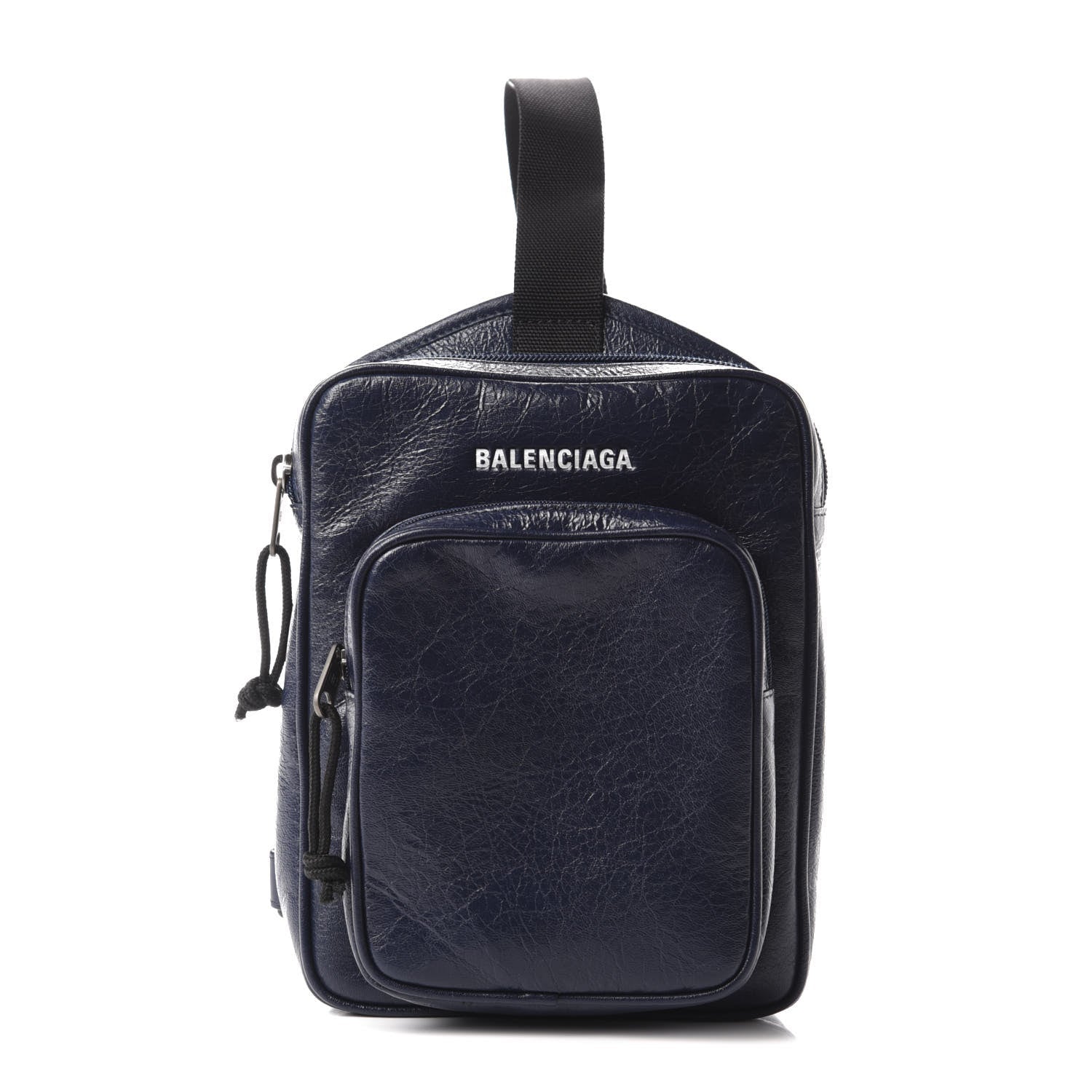 Balenciaga Arena Blue Lambskin Leather Backpack Bag