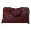 Balenciaga Classic City Bordeaux Red Leather Shoulder Bag 115748