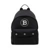 Balmain B-Back Black Nylon White Logo Backpack TM1S096TNYV