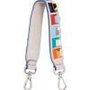 Fendi Mini You Strap Cream Beige Rainbow Multicolored Studded 8AV105