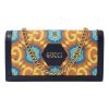 Gucci Centennial Navy Leather GG Kaleidoscope Chain Wallet Bag 676294