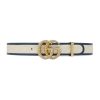 Gucci Marmont Torchon GG White Leather Belt Size 90/36 576202