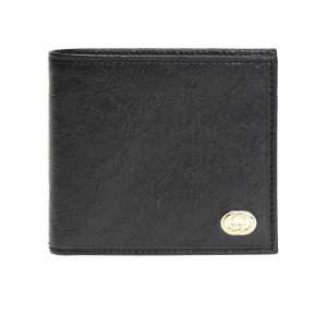 Gucci Morpheus GG Logo Fluffy Black Leather Bifold 575985