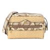 Gucci Ophidia Mini Bag Raffia Watersnake Shoulder Bag Beige 574493