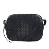 Gucci Bree Black Leather Microguccisima GG Cross Body Bag 449413