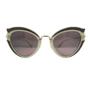 Miu Miu Prada Classic Women's Gray Cat Eye Sunglasses SMU05S