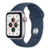 Apple Watch SE Cellular 40mm Silber / Aluminium mit Sportarmband  Abyss Blue