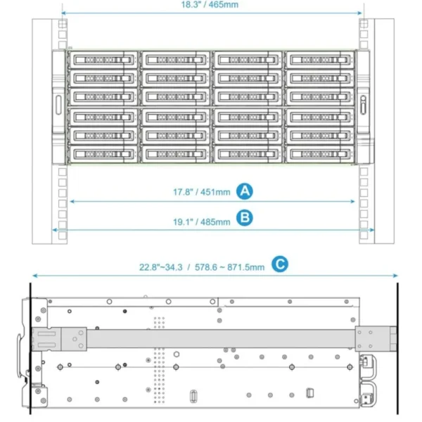 Qnap A02 Serie Rail Kit