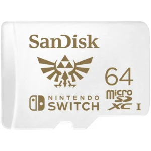 SanDisk microSDXC SQXAT V30 U3 C10 A1 UHS-1 100MB/s for Nintendo Switch 64GB